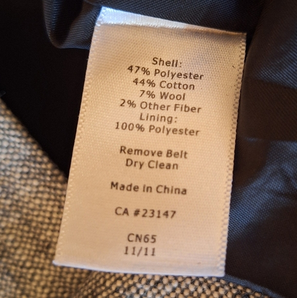 Talbots gray wool blend sleeveless dress sz 4 *L3 - Picture 5 of 6